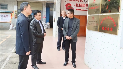 岑溪市人大常委會(huì)主任羽國強(qiáng)率調(diào)研組蒞臨百裕集團(tuán)檢查指導(dǎo)工作